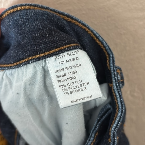 Judy Blue Skinny Fit Jeans 11/30 Women’s Dark Wash - Picture 7 of 7
